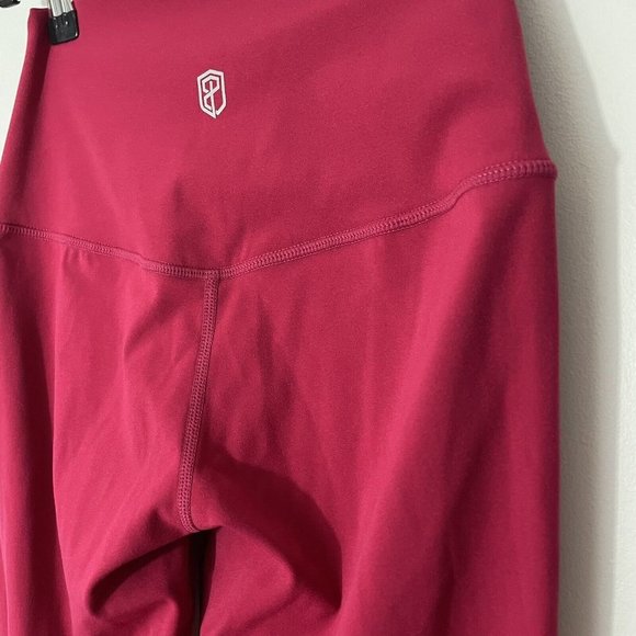 Born Primitive Leggings Womens M Cranberry Red Full Length High Rise Pants EUC - Picture 4 of 10